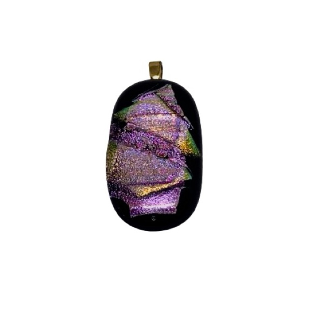 Hand-Blown Glass Necklace Pendant